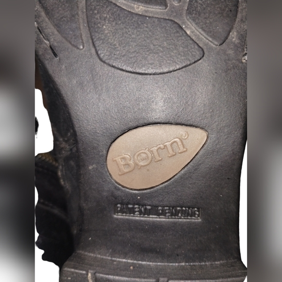 Born Larsen Black Tall Fall Winter Leather Studded Riding Moto Boot size… - Picture 6 of 9